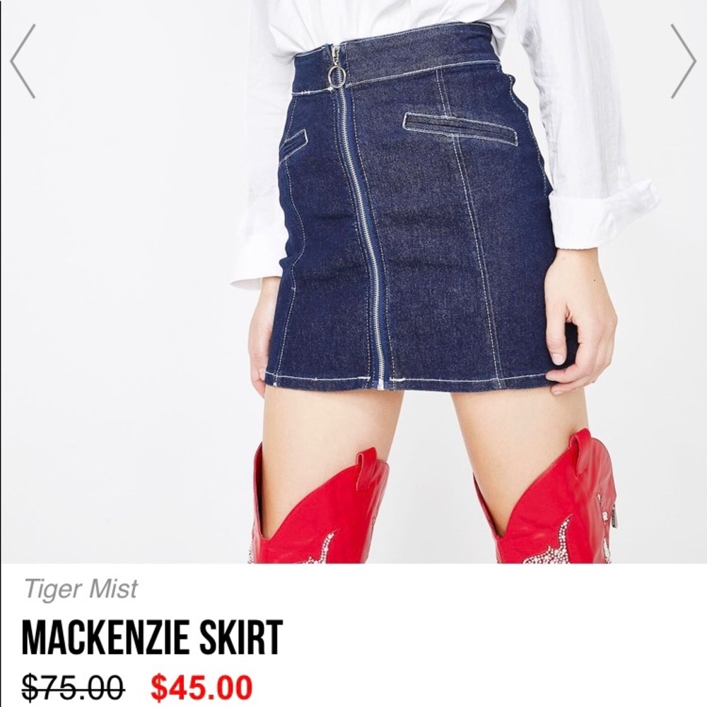 Tiger mist zipper skirt 💕💖